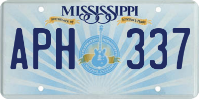 MS license plate APH337
