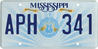 MS license plate APH341