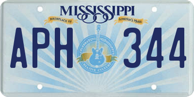 MS license plate APH344