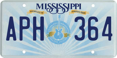 MS license plate APH364