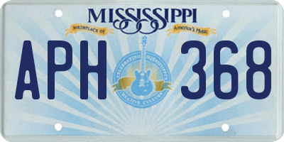 MS license plate APH368