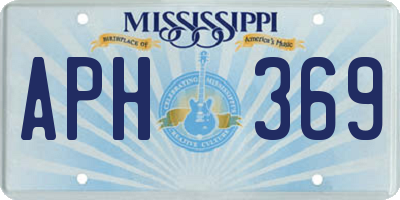 MS license plate APH369