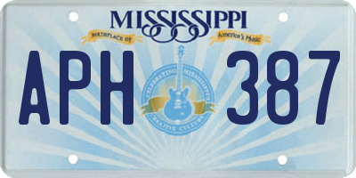 MS license plate APH387