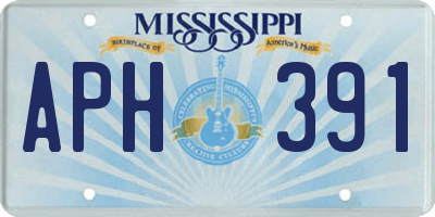 MS license plate APH391