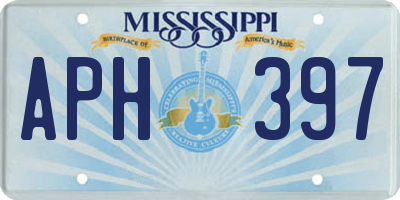 MS license plate APH397