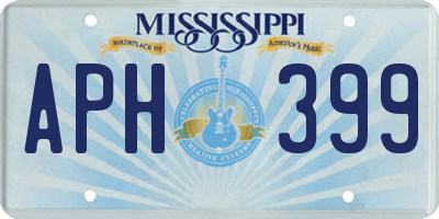 MS license plate APH399