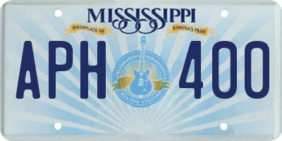 MS license plate APH400