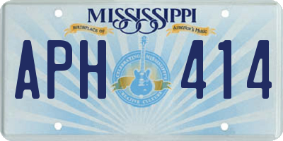 MS license plate APH414