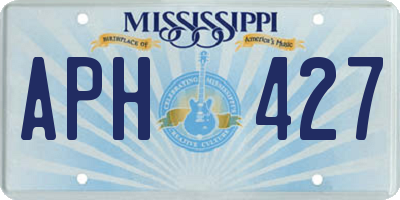MS license plate APH427