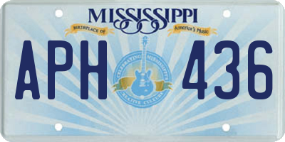 MS license plate APH436