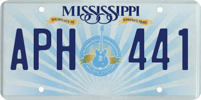 MS license plate APH441