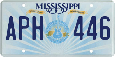 MS license plate APH446
