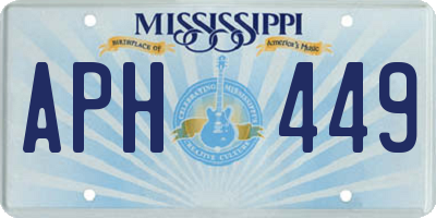 MS license plate APH449