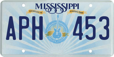 MS license plate APH453