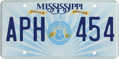MS license plate APH454