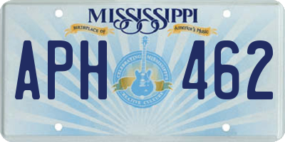 MS license plate APH462