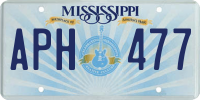 MS license plate APH477