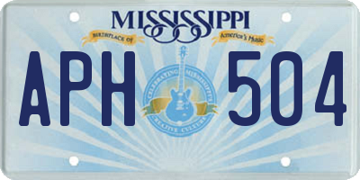 MS license plate APH504