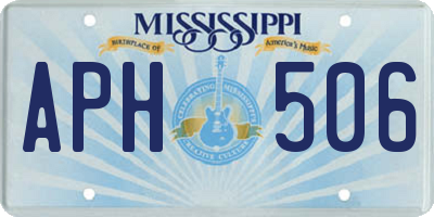 MS license plate APH506