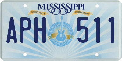 MS license plate APH511