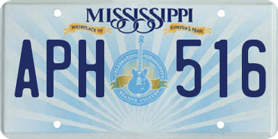 MS license plate APH516