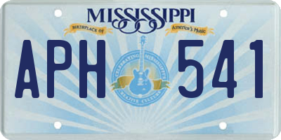 MS license plate APH541