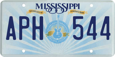 MS license plate APH544