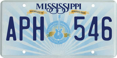 MS license plate APH546