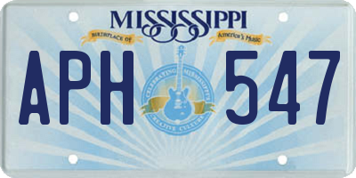 MS license plate APH547