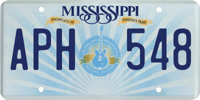MS license plate APH548