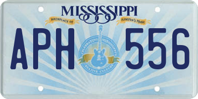 MS license plate APH556