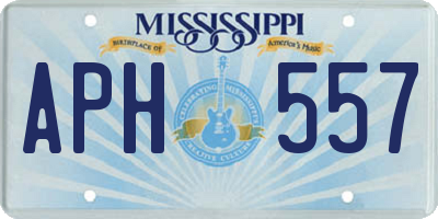 MS license plate APH557