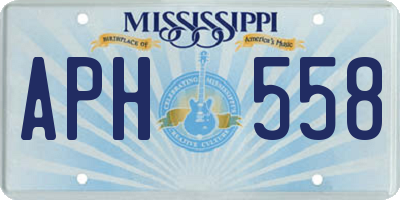 MS license plate APH558