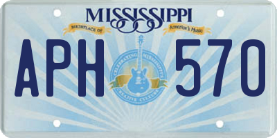 MS license plate APH570