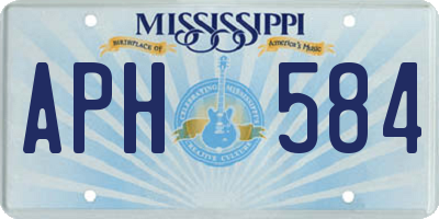 MS license plate APH584