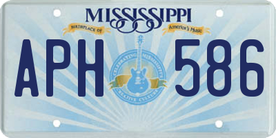 MS license plate APH586