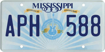 MS license plate APH588