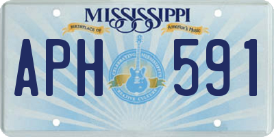 MS license plate APH591