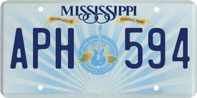 MS license plate APH594