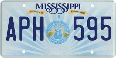 MS license plate APH595