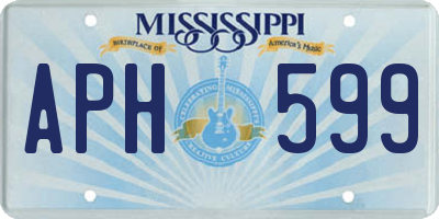 MS license plate APH599