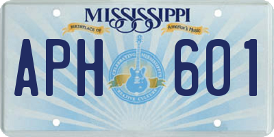 MS license plate APH601