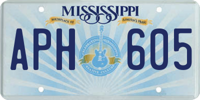 MS license plate APH605
