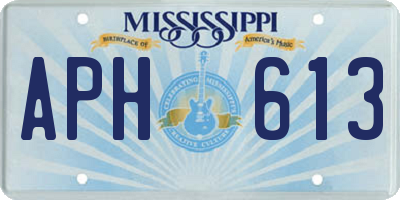 MS license plate APH613