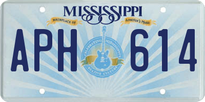 MS license plate APH614