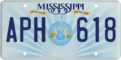 MS license plate APH618