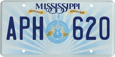 MS license plate APH620