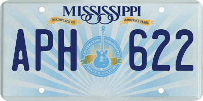 MS license plate APH622