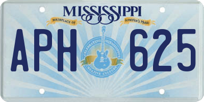 MS license plate APH625