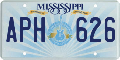 MS license plate APH626